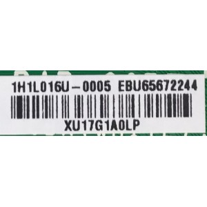 MAIN PARA SMART TV LG / NUMERO DE PARTE EBU65672244 / EAX68209006 / 1H1L016U / XU17G1A0LP / MODELO 32LM577BZUA